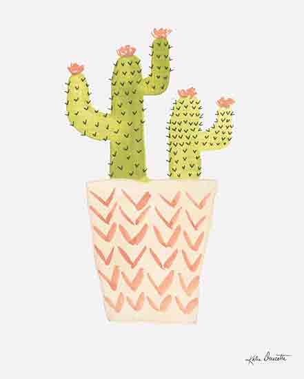 Katie Doucette KD162 - KD162 - Watercolor Cactus I - 12x16 Cactus, Pink Flowers, Southwest, Pot, Botanical, Watercolor from Penny Lane