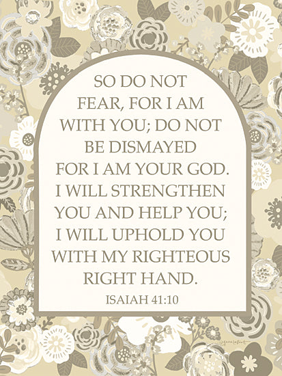 Annie LaPoint ALP2813 - ALP2813 - Do Not Fear - 12x16 Bible verse, Isaiah 41:10, green floral background, scripture quote, divine strength, faith encouragement, spiritual motivation from Penny Lane
