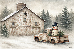 ANT244 - Snowman Delivery - 18x12