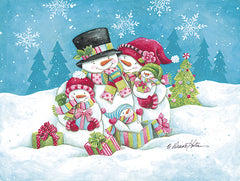 ART1381 - Happy Holidays Snow Family - 16x12