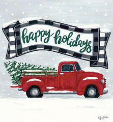 BAKE146 - Happy Holidays Red Truck  - 12x12