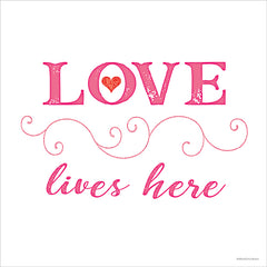 BLUE569 - Love Lives Here - 12x12