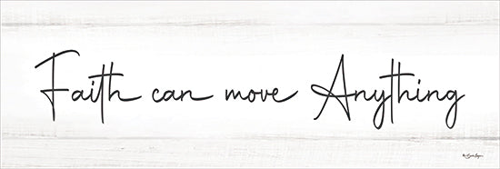 Susie Boyer BOY806 - BOY806 - Faith Can Move Anything - 18x6 Inspirational quote, faith, motivation, handwritten text, modern calligraphy, minimal design, light background, spiritual art from Penny Lane