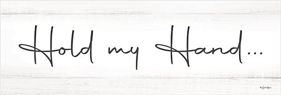 Susie Boyer BOY808 - BOY808 - Hold My Hand - 18x6 Kindness quote, encouragement, handwritten typography, hold my hand message, white wood background, empathy and love from Penny Lane