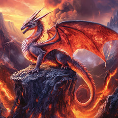 HK590 - Fire Dragon  - 12x12