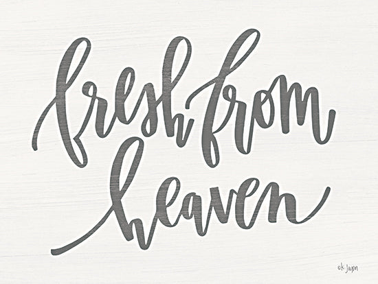 Jaxn Blvd. JAXN698 - JAXN698 - Fresh from Heaven    - 16x12 typography, inspirational, white, neutral, text, elegant, cursive from Penny Lane