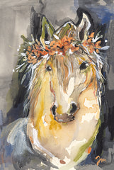 JM567 - Floral Horse I - 12x18