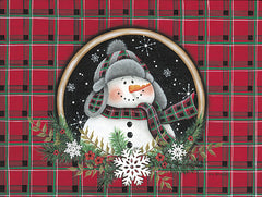 KEN1336 - Snowflake Snowman Portrait - 16x12