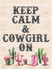 LET1290 - Keep Calm and Cowgirl On - 12x16