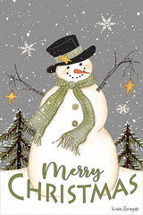 LS1923 - Merry Christmas Snowman - 12x18