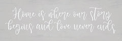 LUX484 - Home is Where Our Story Begins    - 36x12