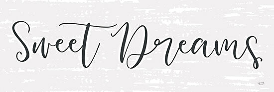 Lux + Me Designs LUX487 - LUX487 - Sweet Dreams  - 36x12 sweet dreams, bedtime quote, nursery decor, simple typography, dark lettering, modern calligraphy, calm message, wall sign from Penny Lane