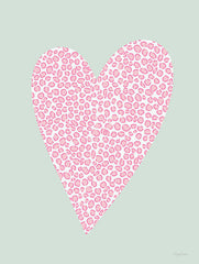 MAT225 - Pink Spotted Heart - 12x16