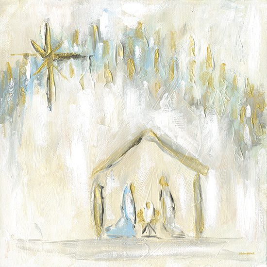 Mackenzie Kissell MKA239 - MKA239 - Christmas Miracle - 12x12 Nativity, Star, Christmas, Holy Family, Gold, Blue, Religious from Penny Lane