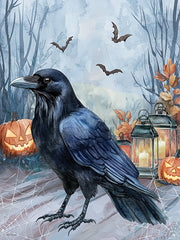 ND960 - Black Halloween Crow - 12x16