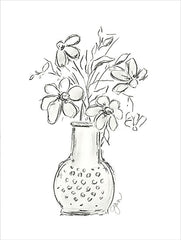 NOR264 - Black Eyed Susan Charcoal Sketch - 12x16