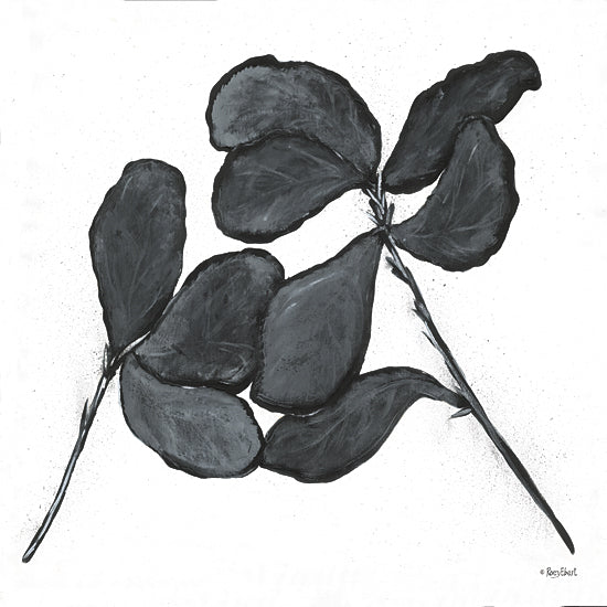 Roey Ebert REAR451 - REAR451 - Fig Tree - 12x12 botanical, leaves, black and white, ink style, minimalist, nature study, plant illustration from Penny Lane