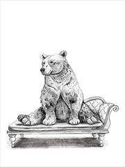 RN717 - Chaise Lounge Bear - 12x16