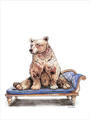 RN735 - Chaise Lounge Bear    - 12x16