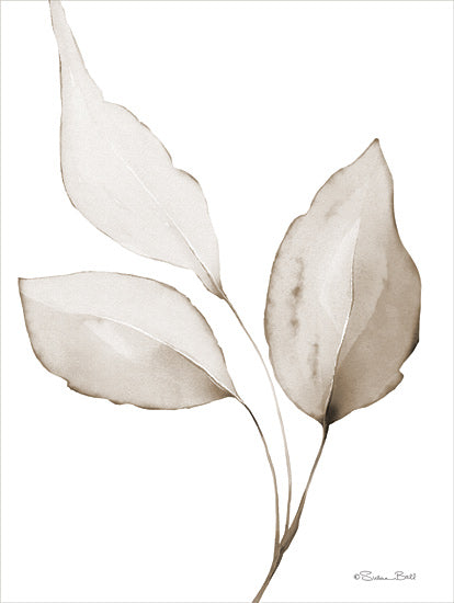 Susan Ball SB1430 - SB1430 - Neutral Simplicity Leaves 2 - 12x16 light watercolor leaves, minimalist plant painting, nature design, botanical neutral art, tranquil decor from Penny Lane