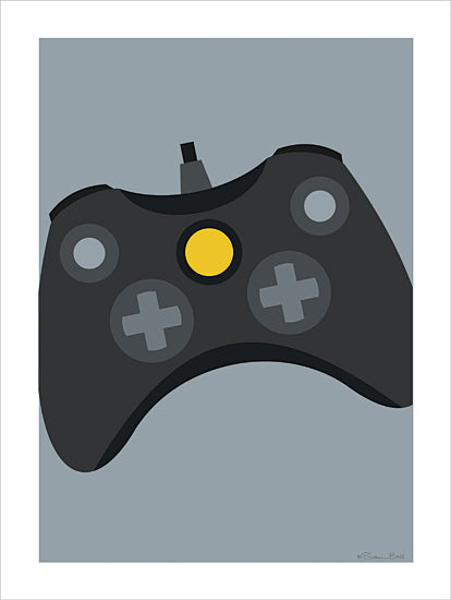 Susan Ball SB1473 - SB1473 - Controller IV   - 12x16 xbox controller, gaming device, modern console controller, digital art, minimalistic illustration from Penny Lane