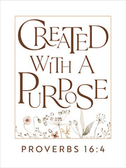 SB1501 - Created with a Purpose Poster - 12x16