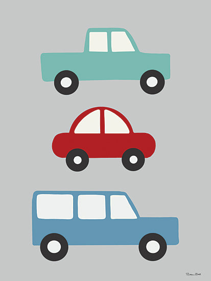 Susan Ball SB1554 - SB1554 - Vroom Vroom Cars - 12x16 simple cars, truck, sedan, minivan, minimal design, educational art, vehicle illustration from Penny Lane