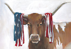 WL179 - Patriotic Longhorn  - 18x12
