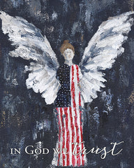 WL181 - In God We Trust Patriotic Angel   - 12x16