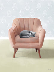FEN339 - Nap Time Gray Cat - 12x16