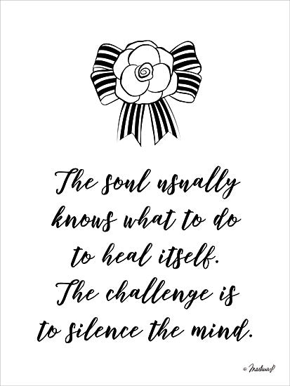 Martina Pavlova PAV116 - Silence the Mind - 12x16 Silence the Mind, Flowers, Black & White, Soul from Penny Lane