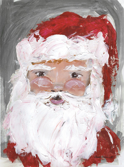 Amanda Hilburn AH199 - AH199 - Fun Santa - 12x16 Christmas, Holidays, Santa Claus, Portrait, Glasses, Abstract from Penny Lane