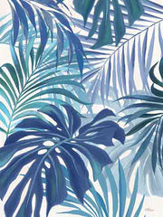 CTD174 - Blue Tropical Leaves - 12x16