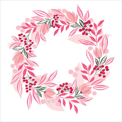 CTD309 - Pink Wreath - 12x12