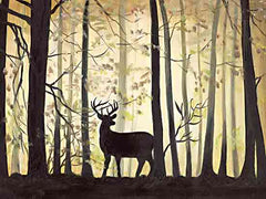 DOG267 - Misty Morning Deer - 16x12