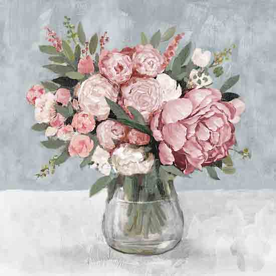 Dogwood Portfolio DOG277 - DOG277 - Pretty Pink Posies - 12x12 Flowers, Pink Flowers, Posies, Pink Posies, Bouquet, Greenery, Glass Vase from Penny Lane