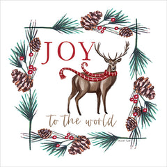 ET375 - Joy to the World Reindeer - 12x12