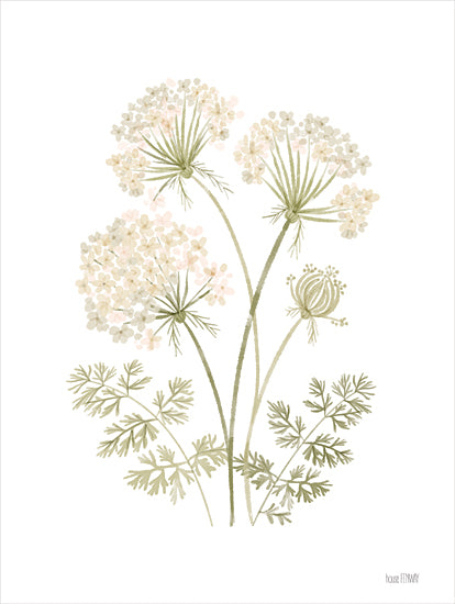 House Fenway FEN1035 - FEN1035 - Anne's Lace II - 12x16 Flowers, Queen Anne's Lace, Weed, Stems, Leaves, Neutral Palette from Penny Lane