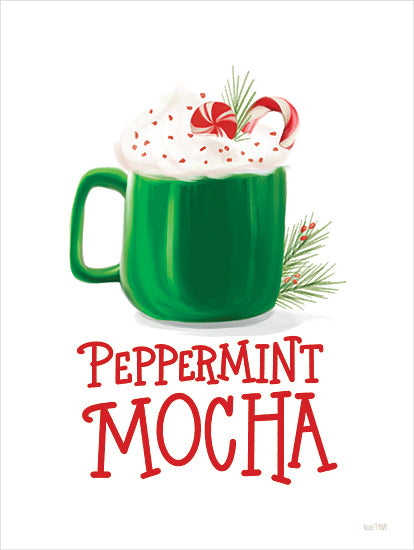 House Fenway FEN1198 - FEN1198 - Peppermint Mocha - 12x16 Christmas, Holidays, Kitchen, Mocha, Chocolate, Mug, Candy, Candy Cane, Peppermint Mocha, Typography, Signs, Textual Art, Winter from Penny Lane