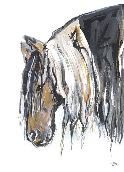 Jessica Mingo JM584 - JM584 - Unbridled Spirit - 12x16 Horse, Sideview, Abstract from Penny Lane