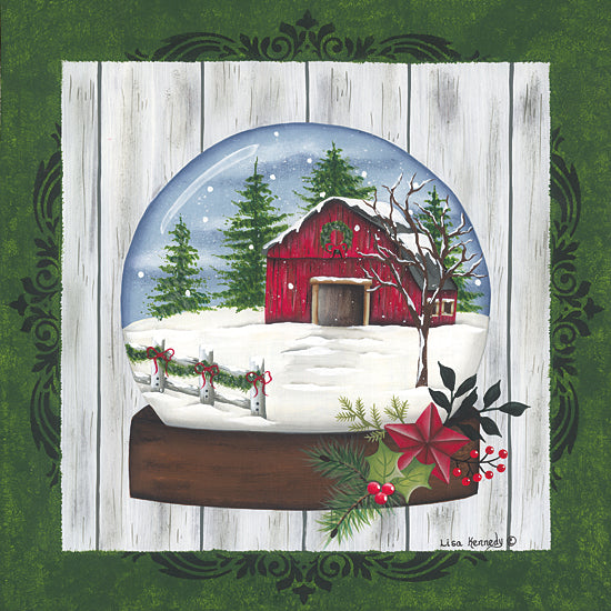 Lisa Kennedy Licensing KEN1282LIC - KEN1282LIC - Barn Snow Globe - 0  from Penny Lane