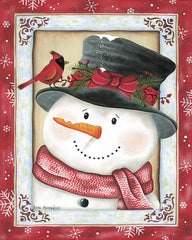 KEN1316 - Cardinal & Snowman - 12x16