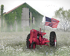 LD3240LIC - Red Patriotic Tractor - 0