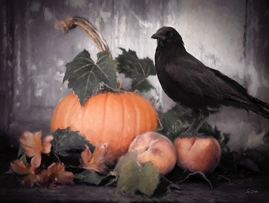 Lori Deiter LD3715 - LD3715 - Harbinger of Autumn - 16x12 Photography, Fall, Still Life, Pumpkin, Fruit, Leaves, Crow from Penny Lane