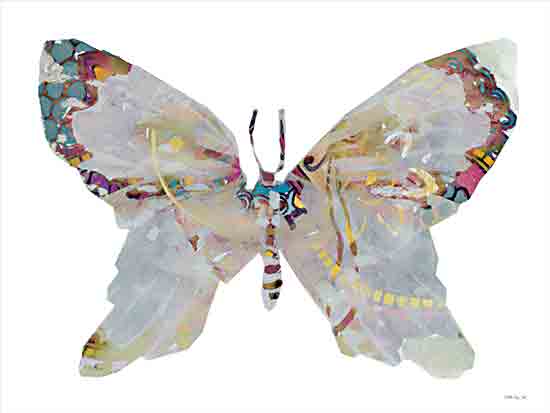 Stellar Design Studio SDS1463 - SDS1463 - Bejeweled Butterfly 1   - 16x12 Butterfly, White Butterfly, Bejeweled Butterfly from Penny Lane