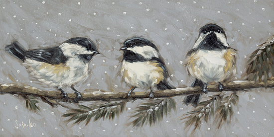 Sara G. Designs SGD239 - SGD239 - Snowy Day - 18x9 Winter, Birds, Snow, Tree Branch, Snowy Day, Three Birds from Penny Lane