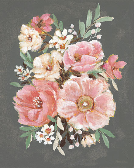 Amanda Hilburn AH234 - AH234 - Blossom Bliss   - 12x16 pink floral bouquet, soft painterly flowers, feminine decor, romantic botanical art from Penny Lane