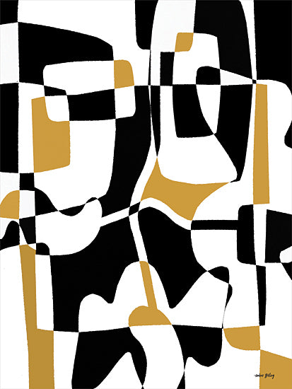 Amber Sterling AS213 - AS213 - Conflicting Space I - 12x16 Abstract, Black, White, Tan, Contemporary from Penny Lane