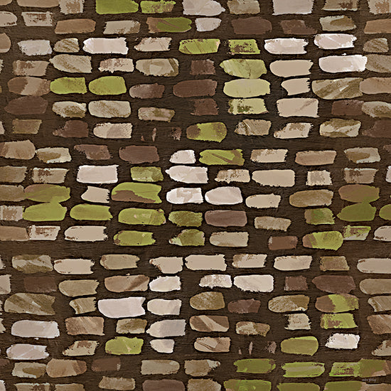 Amber Sterling AS665 - AS665 - Earthy Mosaic - 12x12 backgrounds & patterns, brickwork, stone, texture, wall, painterly, contemporary, acrylic, multicolor from Penny Lane