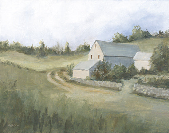 Pam Britton BR628 - BR628 - Off the Beaten Track - 16x12 farmhouse barn painting, country barn art, rustic homestead decor, pastoral scene, countryside landscape, rural farm art from Penny Lane